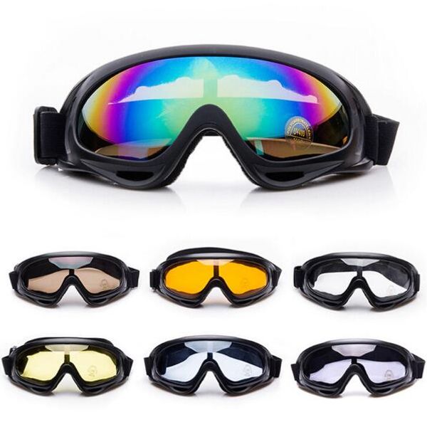 

Открытый X400 ветрозащитный мотоцикл очки Очки защитные лыжный Сноуборд мотокросс ударопрочный UV400 стекло очки военные очки