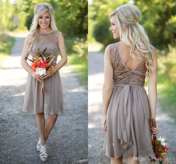 Simple Country Bridesmaid Dresses 2016 New Short For Weddings