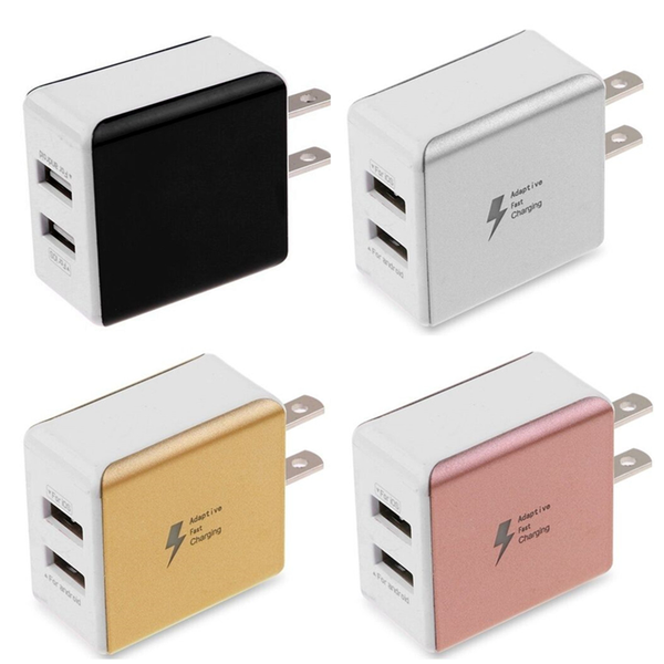 

Metal 2a dual u b eu u ac home wall charger fa t charging power adapter cell phone charger for iphone 6 7 8 am ung 6 7 8 mp3 pc