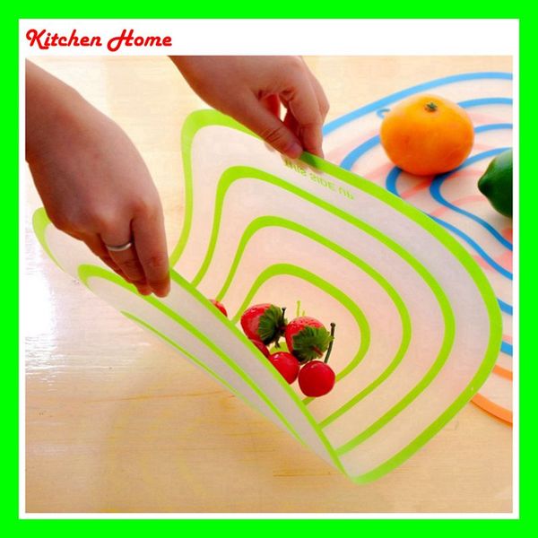 

4pcs portable plastic chopping block set non-slip frosted antibacteria kitchen cutting board for vegetable meat fruit food essential