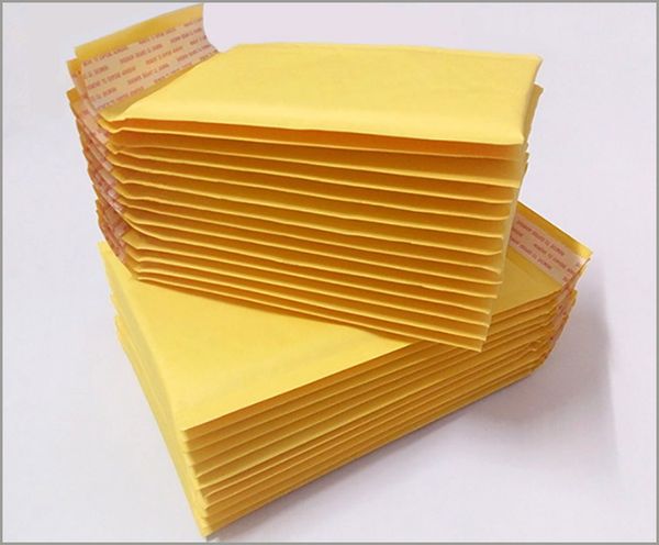 

Golden Kraft Bubble Mailers Padded Envelopes Air Bags 50pcs 4.3*5.1 inch 110*130mm