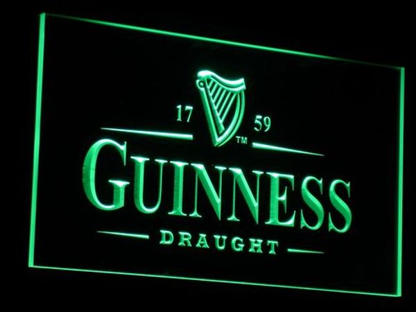 

A002 Guinness Vintage Logo Пиво OPEN Бар Паб-Клуб Неоновый Свет Знаки Оптовая Dropshipping Бесплатная