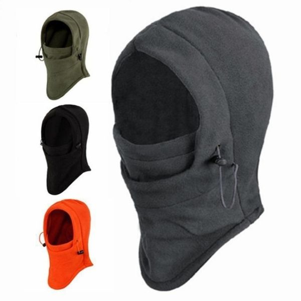 

6 in 1 velvet fabric winter wind ser face hats autumn and winter fashion hat outdoor ski masks bike cyling beanies, Black