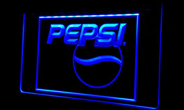 

Ls262-b Пепси Кола логотип напиток декор неоновый свет знак
