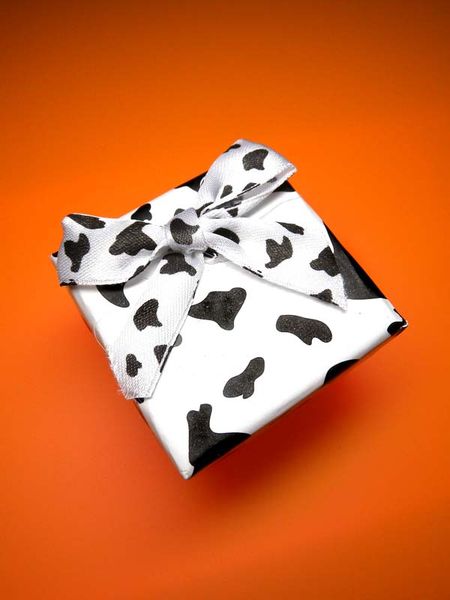 

[simple seven] lovely spotty ring box/black and white earring carrying case/ fashion pendant display/ special jewelry box with ribbon, Black;white