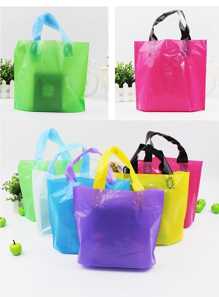 Logotipo personalizado Mercadorias brilhantes sacos de mercearia premium compras de varejo de plástico sacolas de festas de festas embalando sacolas de mão (7)