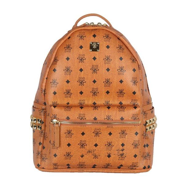 

2018 brand hot New Arrival Fashion WomenMC summer new arrival Fashion punk rivet backpack school bag unisex backpack student bag