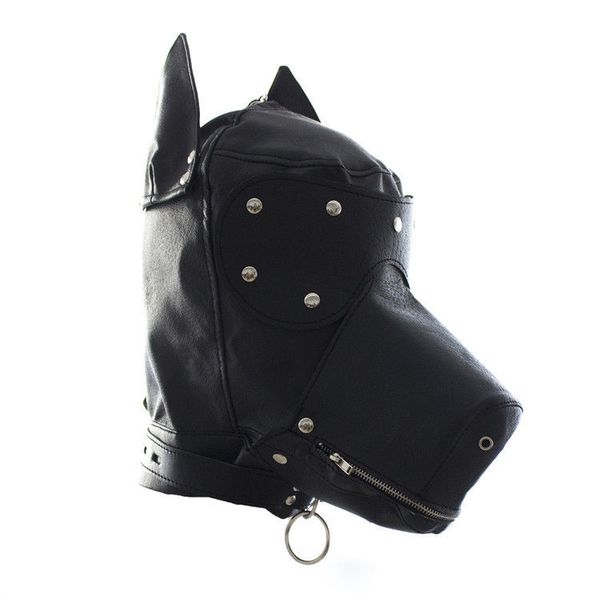 Bondage Neu Kostüm Party Leder Gimp Dog Puppy Hood Vollmaske Bondage Fetisch Halloween #R172