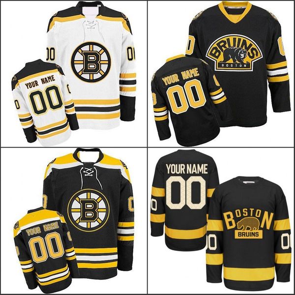 

customized boston bruins jerseys custom any name any number authentic ice hockey jerseys stitched personalized jersey size s-3xl, Black;red