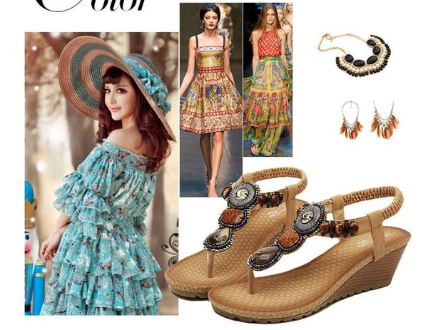 

Размер США: 5-8.5 женщин сандалии мода бусины Гладиатор сандалии женщины лето женск