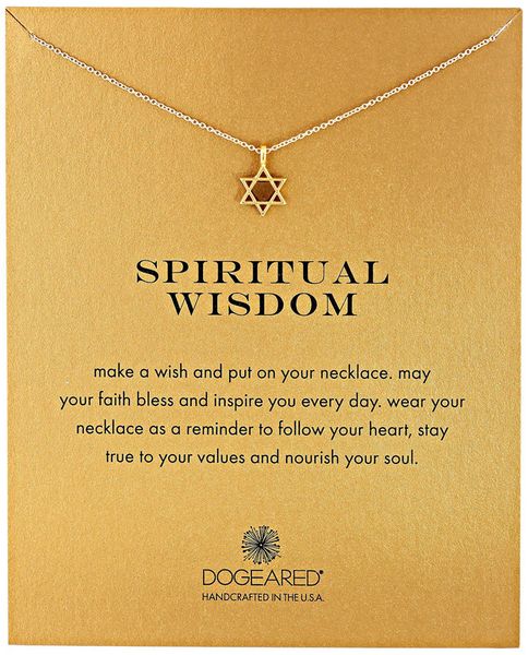 

dogeared necklace with star pedant (spiritual wisdom), silver and gold color, no fade, and