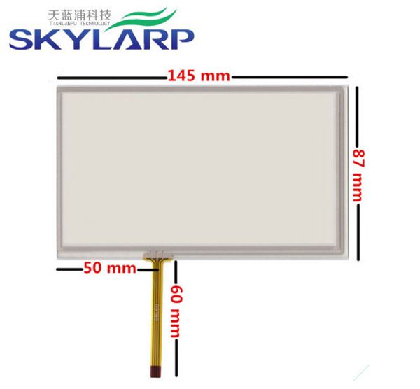 

6 дюймов 4 провода 145 * 87 мм резистивный сенсорный экран планшета для автомобильной навигации dvd планшетный пк tm060rdh01 v060fw02-a12 a0