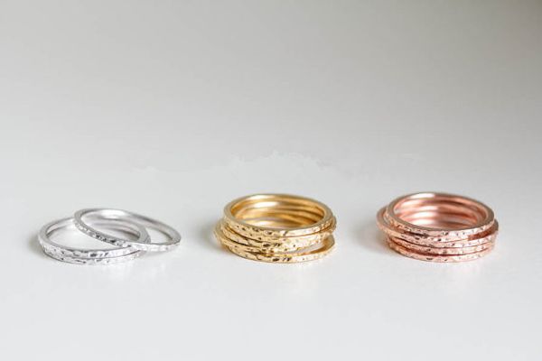 

2016 new fashion gold/silver/rose gold slim rings,middle stacked knuckle ring, the little finger ring for women ey-r213, Golden;silver