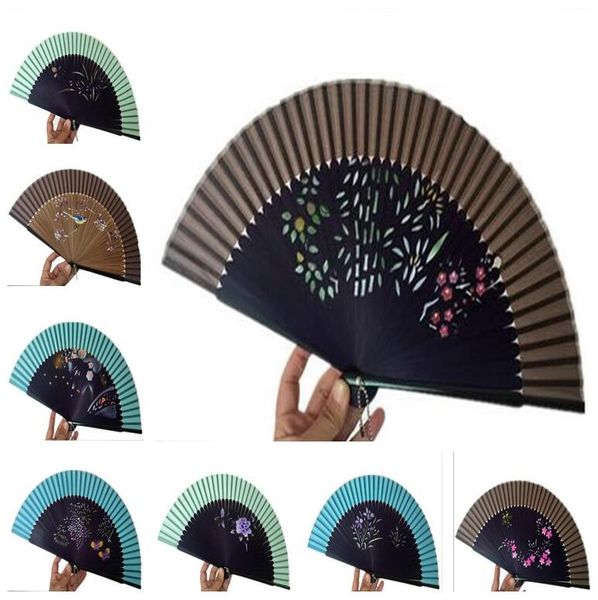 

brand new full handmade inkjet landscape folding fan elegant ladies fan zs018 mix order as your needs
