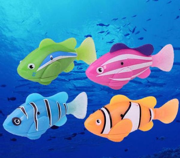 

Robo рыба вода активированный батарейках Robofish дети Clownfish игрушки для ванной дети ро