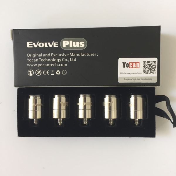 

Аутентичные Yocan эволюционировать катушки головы эволюционировать плюс катушки Quatz двойной катушки Fit Evolve испаритель сухой травы воск испаритель ручка комплекты DHL бесплатно