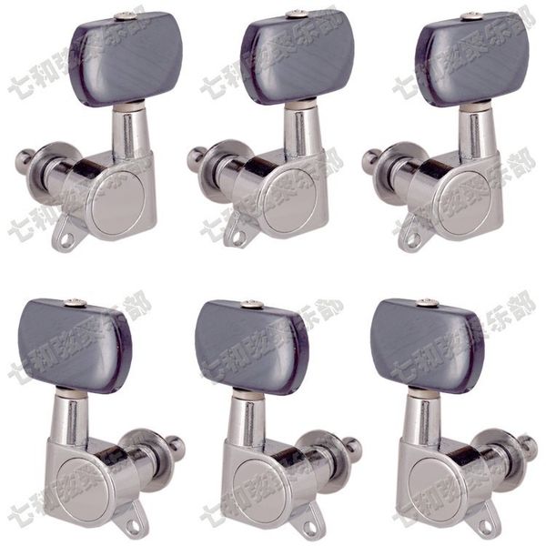 T31 3R3L Tuner Acoustic Tuner Strings Botão Tuning Pegs Keys Instrumentos Musicais Acessórios Guitarra Peças