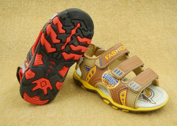 

2016 удобные детские сандалии мальчиков обувь милые девушки обувь размер 26-31 детская обувь dhl бесплатно, Black;red