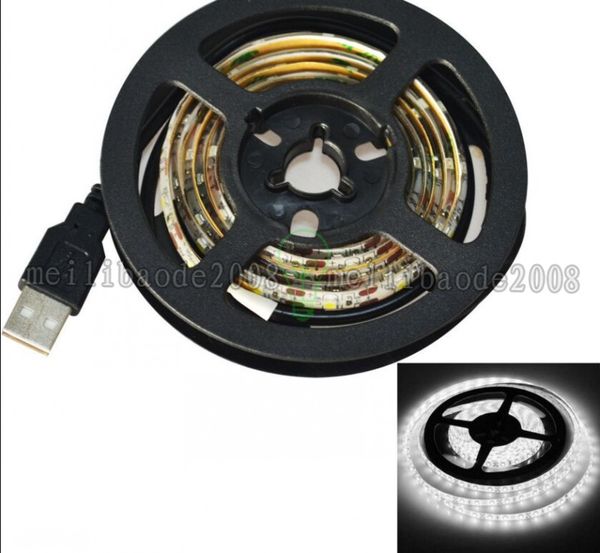 5V USB LED Streifen 1M SMD3528 RGB SMD5050 Flexible LED Band Lichter für TV Auto Computer Zelt Beleuchtung kostenloser Versand MYY