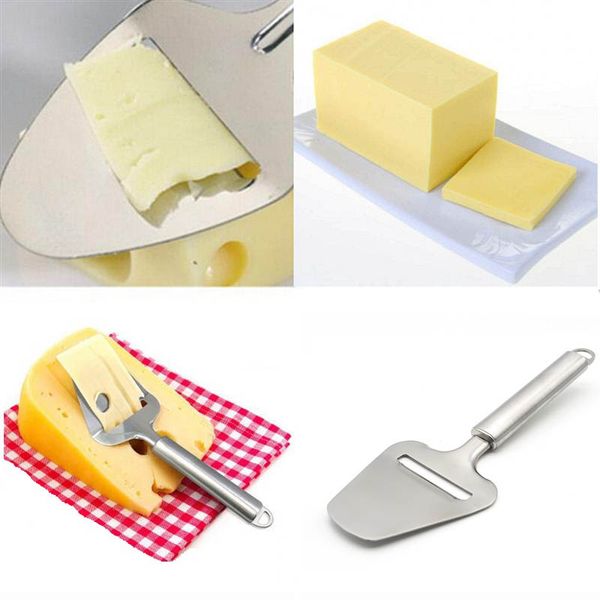 100 stücke Edelstahl Käse Hobel Schäler Käse Hobel Cutter Butter Scheibe Schneiden Messer Küche Kochen Werkzeuge Langlebig Käse Werkzeug ZA0462