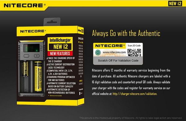 

Оригинал 2016 Новый I2! Nitecore новый I2 зарядное устройство с LED дисплей для зарядки для