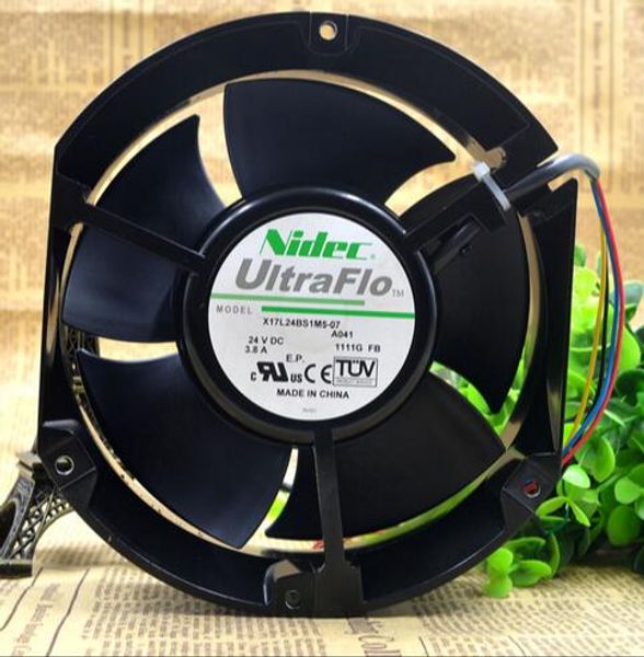 Nidec X17L24BS1M5-07A041 17250 3.8a 17cm 24V ventilador de fluxo axial