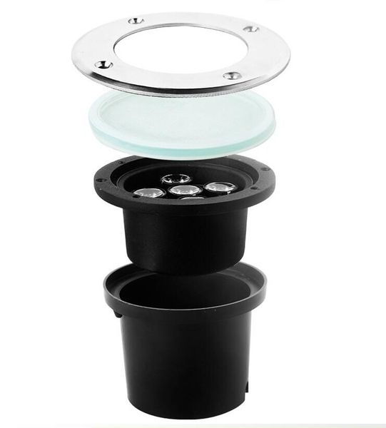 

wholesale 5x3w ww/pw/cw led outdoor in under ground garden flood light spot lamp ip68 waterproof 10pcs/lot