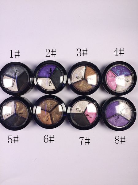 

highlighter eyeshadow palettes smoky cosmetic 3 color matte makeup eye shadow palette glitter professional make up