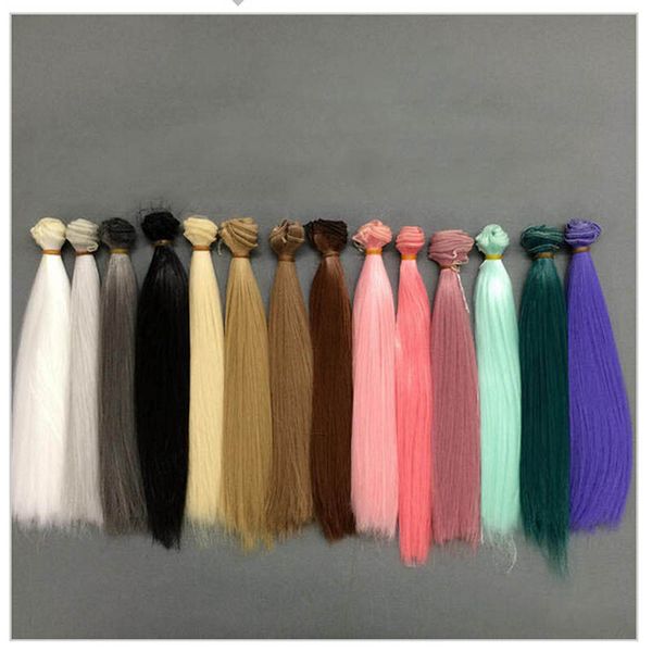 15*100cm DIY Doll Wigs Hair For BJD//SD Doll Hair Multi-colors Straight Hair Wigs