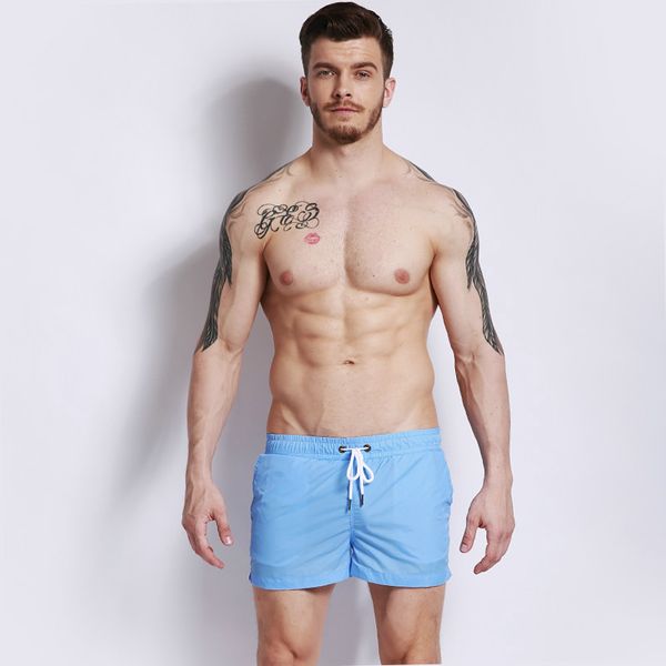 Оптово-мужские шорты на шнуровке Мужские пляжные спортивные шорты Летние бермуды для серфинга Короткие брюки Легкие быстросохнущие 2016swim Desmiit M- xxl