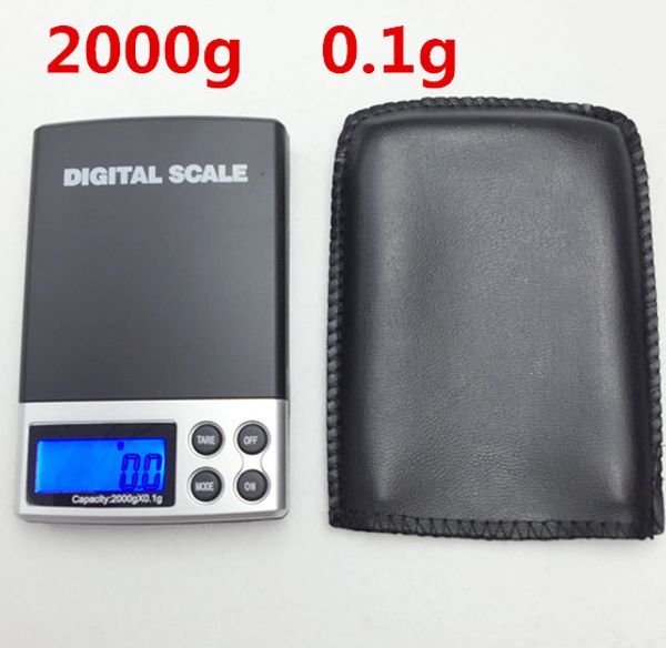 

1 pcs 2000g x 0.1g Pocket Electronic Digital Jewelry Scales Weighing Kitchen Scales Balance with backlight