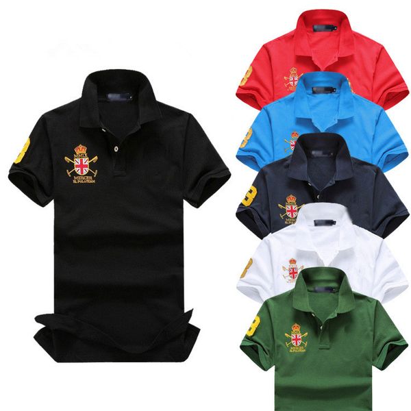 

2017 men's clothing collar men's short-sleeved shirt men's t-shirt, White;black