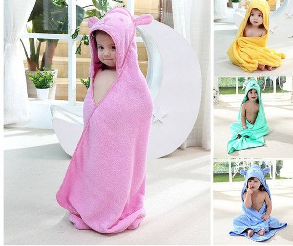 

cute cartoon 100% cotton superior quality children cloak hooded bath towels baby quilt towel cartoon beach towels wholesale dhl free