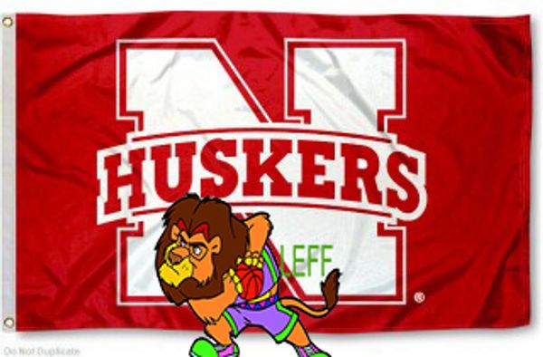 

Небраска кукурузники флаг Huskers N логотип большой флаг 3X5FT пользовательские команд