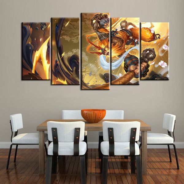 2019 Wall Art Picture League Of Legends Monkey Goku Oil Painting Spray Painting On Canvas Unframed Print Wholesale Home Decoration From