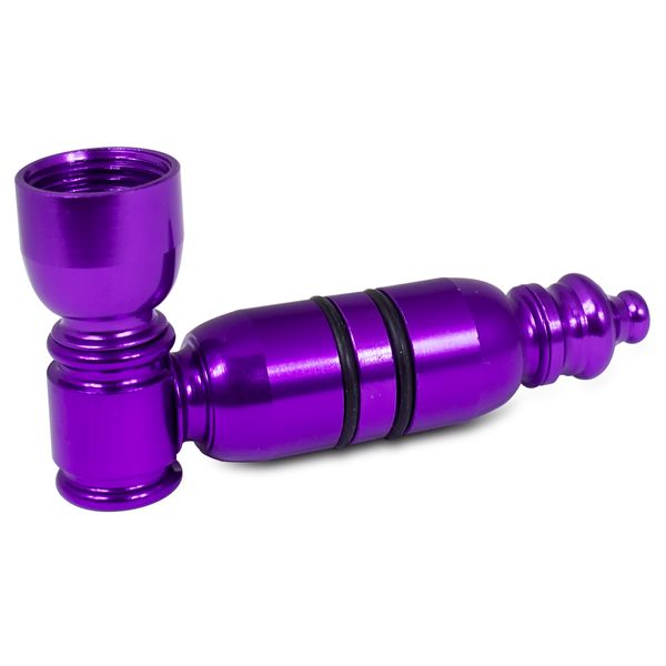 Formax420 Argento Viola Metallo Pipa da fumo Pipa a mano Accessori per fumatori Colore Invia a caso Spedizione gratuita