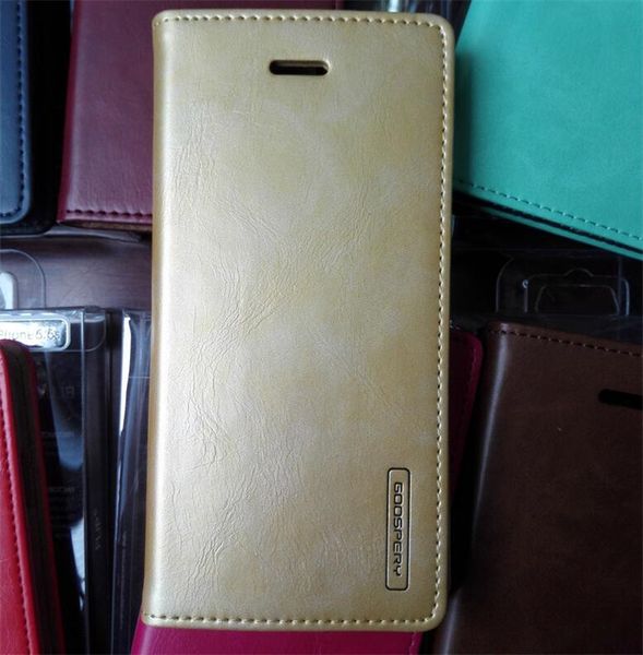 

dhl us goospery sonata wallet pu leather stand case with card slots for iphone 6 /6s plus /5s for samsung s6 edge / note 7