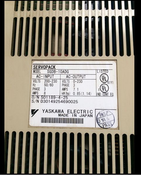 

sgdb-10adg used servo pack, 100% working and looking very good, 3month warrantee