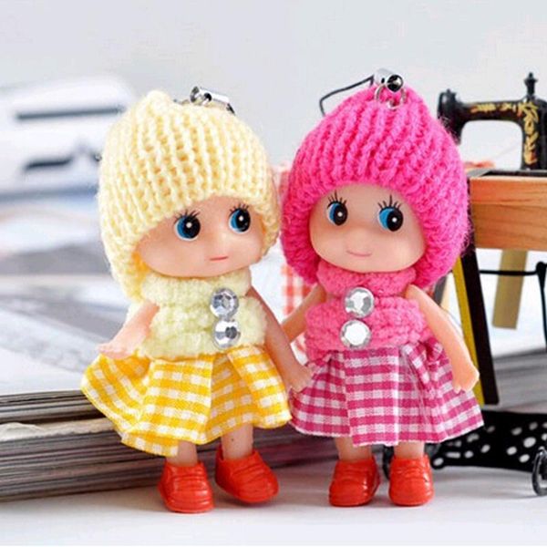 

8cm baby toys baby dolls interactive soft pendant toys for girls creative small gifts mini toy + ing