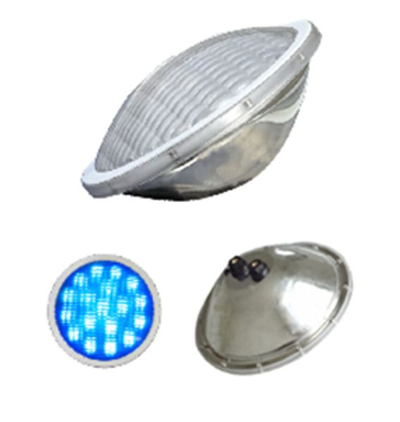 25W AC/DC 12V IP68 wasserdichte LED-Schwimmbadleuchte RGB Edelstahl Hochleistungs-Unterwasser-LED-Par56-Spot-Lampe