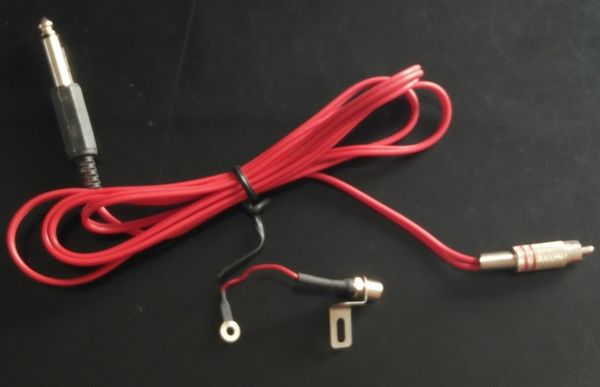 

11sets wholesale dropshipping red tattoo clip cord tattoo clip to rca cord conversion kit machine guns for tattoo power supply