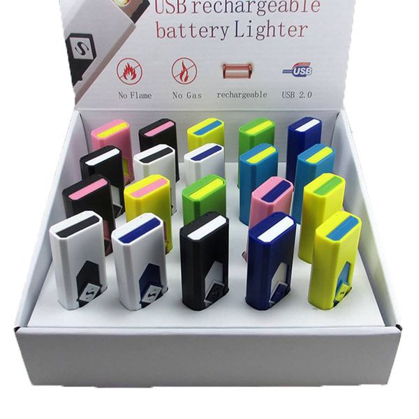 

Newest USB lighter rechargeable usb electronic lighter cigarettes winproof farmless lighter with retail box DHL free shipping