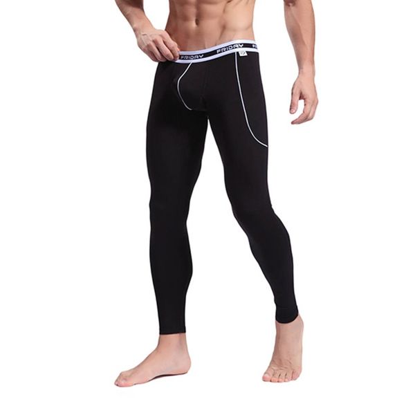 

wholesale-men's softed long johns thermal pants bamboo fibre solid color underwear s  l, Black;brown