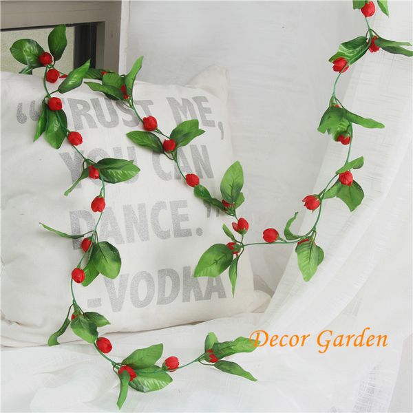 

wholesale artificial flowers the simulation rose vines fake flower cane vines household plants for air conditioning pipe wedding decoration