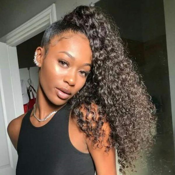High Quality 20inch 120g 160g Afro Kinky Hair Ponytail Hairpieces