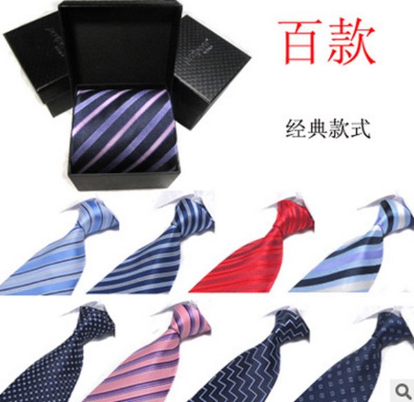 

2016 new men's business suits polyester jacquard striped tie leisure slim wedding ties length 145 cm, Blue;purple
