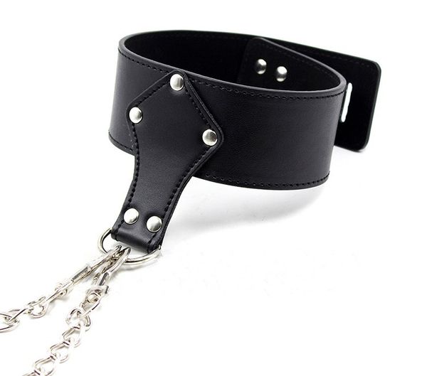 

high restraint pu for bondage wrist toys handcuffs quality restraints cuff collar couple fetish neck products phnkj