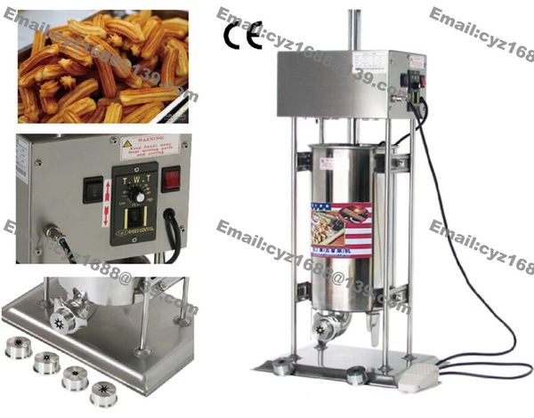 

commercial use automatic 110v 220v electric 15l spanish doughnuts maker churrera churros machine filler with 5 nozzle