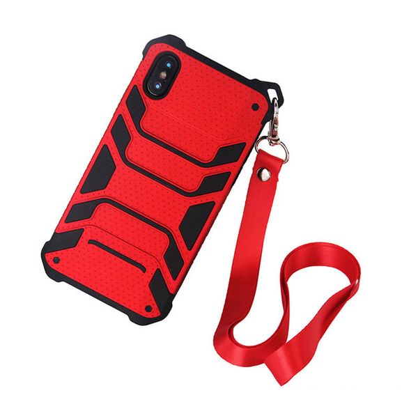 

Прохладный сотовый телефон случаях с ремешком для iPhone X 8 7 6 6 S плюс случае талреп противоударный чехол для Samsung Note8 S8plus