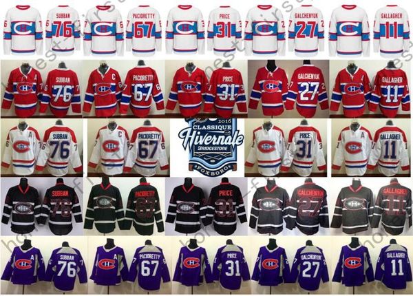 

2016 Winter Classic Jerseys Hockey 76 P.K. Subban 31 Carey Price 67 Pacioretty 11 Gallagher 27 Galchenyuk